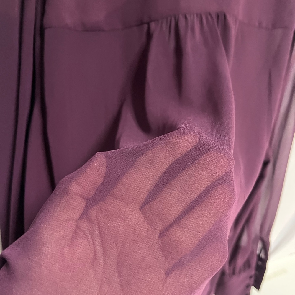 DR2 Deep Purple Women's Blouse DR2 size 2X - Picture 5 of 5